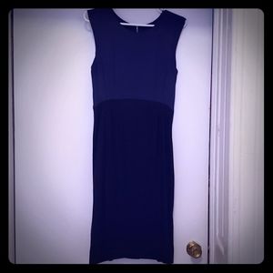 Blue and Black silk and cotton dress